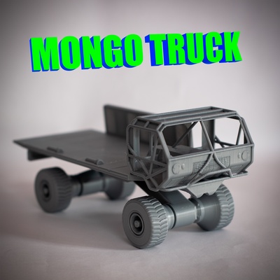 mongo camión básico juguete vehículo impresión in sitio rápido 3d print model - Mito3D