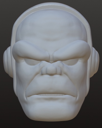 mongul action figure head sculpt marvel legends dc superman 1 12 mezco custom figures batman comics 3d print model - Mito3D