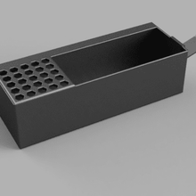 monitör çöp Kutusu özelleştirilebilir organizasyon 3d print model - Mito3D