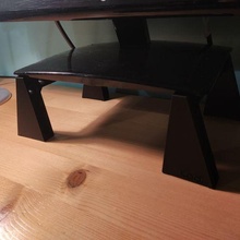 monitor stand black custom 3d printed table 3d print model - Mito3D