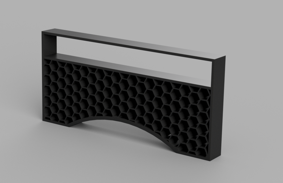 monitor stand elevation Home writing table 3D print model - Mito3D