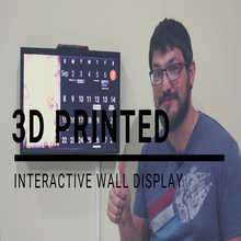 monitor wall frame dakboard interactive display case mount organization 3d print model - Mito3D