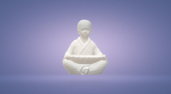 monaco buddismo buddha figura decorazione arte zen religioso buddista religione arredamento fede regalo figurina pregando orientale reiki meditazione 3d print model - Mito3D