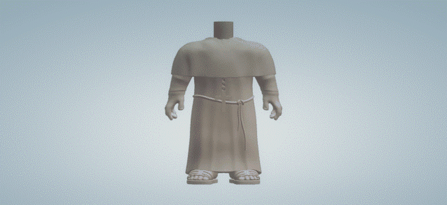 monge corpo funko pop homem arte personalizadas 3d print model - Mito3D
