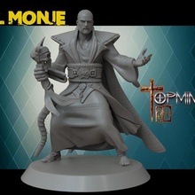 monk warhammer d&d games 3d print model - Mito3D