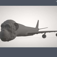 Affen-bomber bangkok Kunst Skulpturen 3d print model - Mito3D