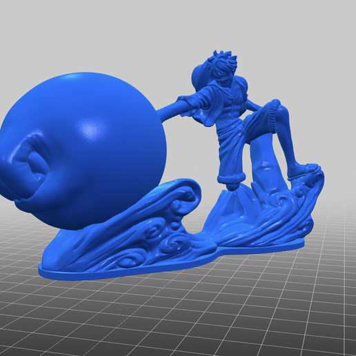 monkeydluffy punch figure piece 3d printing luffy action figura gear 4 char mugen 3D print model - Mito3D