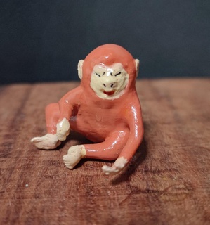 maymun eğlence heykel dekor 3d print model - Mito3D