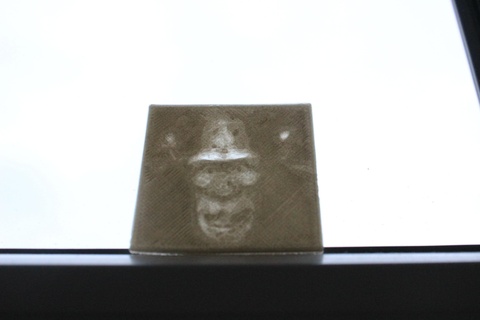 scimmia arte decorazione lampada Immagine foto nero bianca proiezione luce design sollievo animale 3d print model - Mito3D