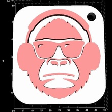 scimmia clip art keyhanger vari la 3d print model - Mito3D
