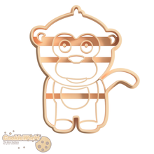monkey cookie cutter & stamp 3d print model - Mito3D