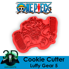 macaco d luffy engrenagem 5 biscoito cortador peça 3d print model - Mito3D