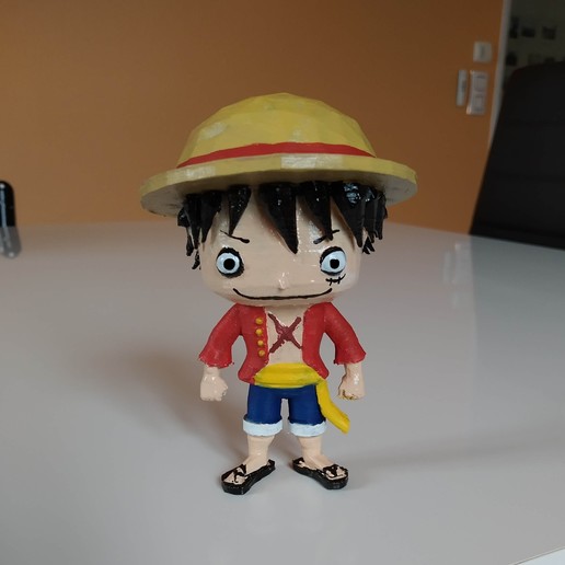 monkey d luffy one piece Kunst Figur ruffy manga ein Stück cosplay fan-Kunst 3D print model - Mito3D