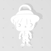 monkey d luffy piece 3d imitation pop keychain funko one toy magnet key ring free of charge man small game manga japan figurine 3d print model - Mito3D