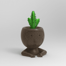 monkey flowerpot supported pots monkeys pot flower flowers plants robert plant 3d print model - Mito3D