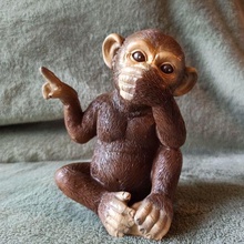 mono mano boca animal animales monos zoo 3d print model - Mito3D