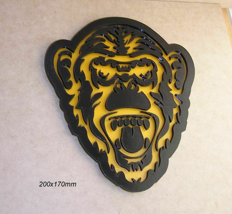 monkey head chimpance zoo 3D print model - Mito3D
