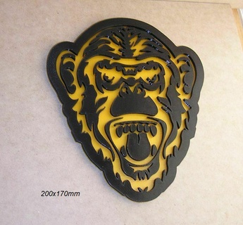 monkey head chimpance zoo 3d print model - Mito3D