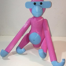 monkey kay bojesen art rosendahl design lammesky 3d print model - Mito3D