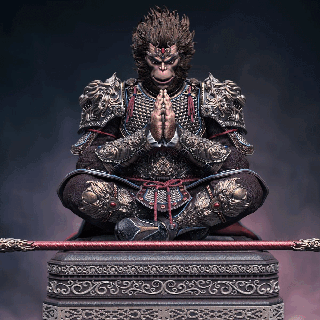 macaco rei Sol wukong chinês marcial arte antigo 3d print model - Mito3D