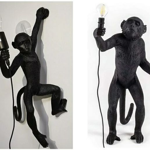 monkey lamp 3D print model - Mito3D