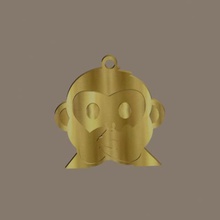 monkey pendant jewelry 3d print model - Mito3D