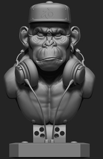 monkey rude 3d print model - Mito3D