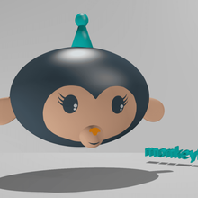 monkeybot Kunst - Spielzeug Charakter Roboter monkey ape 3d print model - Mito3D