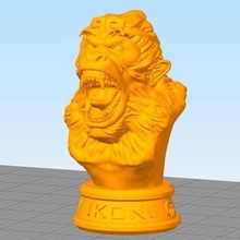 monkeyking tête l'art 3d print model - Mito3D