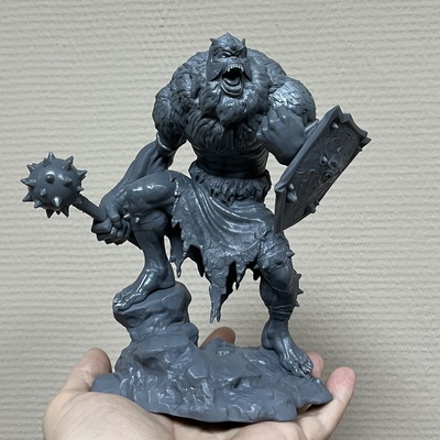 mönch monster affe gorilla mutant fantastisch futuristisch statue skulptur miniaturen figuren mutation wasserspeier tier comix karikatur donner katzen superheld 3d print model - Mito3D