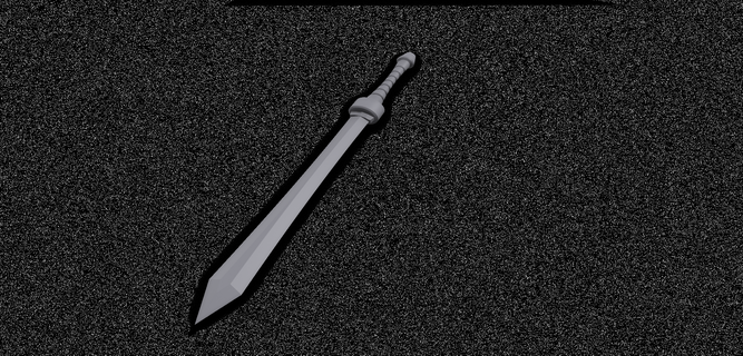 monks shortsword sword cosplay design toy d&d nordic viking ninja game videogame weeb 3d print model - Mito3D