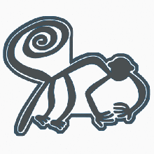 mono - nazca lines cookie cutter peru line culture history logo brand hummingbird spider condor monkey 3d print model - Mito3D