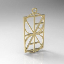 monogram alphabet jewelry pendant numbers letters jewelery 3d print model - Mito3D