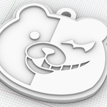 monokuma keychain key ring chaveiro anime sleeve 3d print model - Mito3D