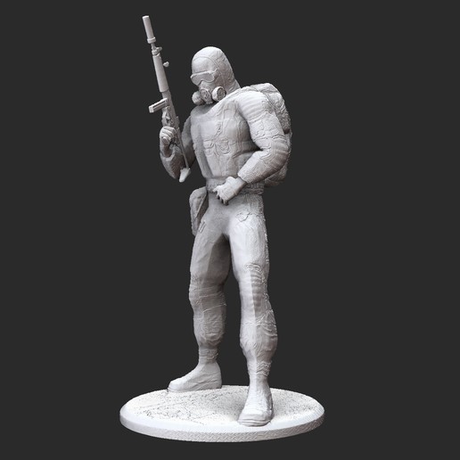 monolito perseguidor 3d modelo stl Arquivo impressão jogos mutante zona Chernobyl vídeo Claro céu sombra Pripyat soldado radiação 3D print model - Mito3D