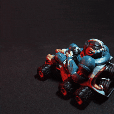 monomech racer go-cart go-kart kart f1 race car robot cyberpunk toy rodmuzac 3d print model - Mito3D
