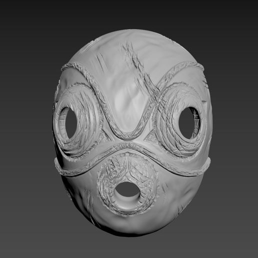 Mononoke maske oyun Kostüm oyunu coodoo vudu fantezi Druid prenses anime cadılar bayramı 3D print model - Mito3D