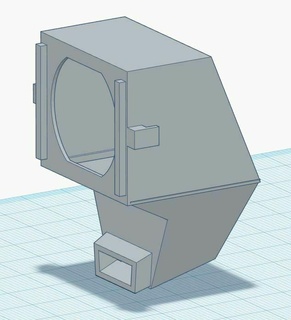 monoprice sélectionner mini v1 Stock style ventilateur buse extrudeuse monter profond gorge mp 3d imprimante pièces 3d print model - Mito3D