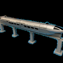 monorail train 3d print model - Mito3D