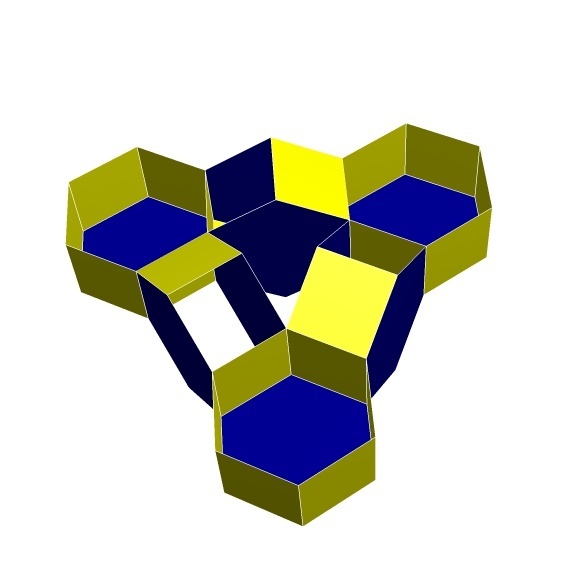 einflächig 11 strukturell Geometrie Mathematik Modell Stengel Bildung geometrisch Topologie 3D print model - Mito3D