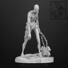 monster night weapon death chains fear sneaking long slender fantasy alien statuette 3d print model - Mito3D