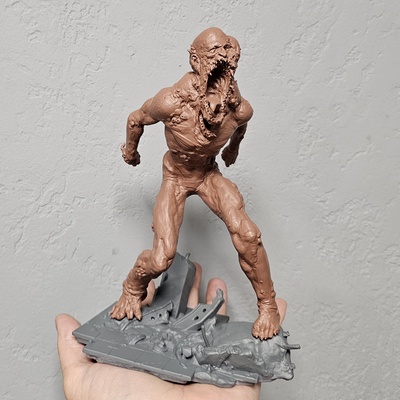 monstro arte figura mutante fantazy futurista estátua zumbi estatuetas mutação 3d print model - Mito3D