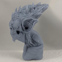 monstruo bate art spooky escultura de miedo horror el busto la fantasía monster 3d print model - Mito3D