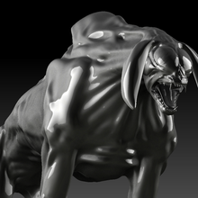 monster Hund hd Kunst Geschenk Dekoration Farbe weiblich Tier Figur 3d print model - Mito3D