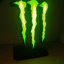 monster energy led sign monsterenergy 3d print model - Mito3D