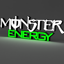 Monster Energie LED Kunst Logo 3d print model - Mito3D