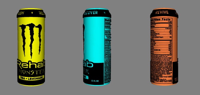 mostro energia rehad litofania lampada notte luce led bottiglia bevanda regalo tè limonata 3d print model - Mito3D