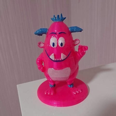 monster figure friendly dragon sympathetic art toy figurine 3D print model - Mito3D