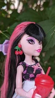 monster high cherry earrings dolls accessories doll monsterhigh art toy draculaura custom ghouls rule g3 3d print model - Mito3D