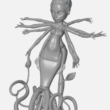 monster high doll mashups 3d print model - Mito3D